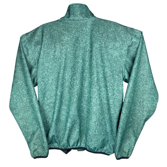 Vtg Frank Shorter Sports Jacket Men M Green Full-Zip High Collar Elastic Hem - Picture 2 of 10